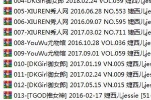 尤物馆婕西儿作品套图5+17套8.95G火辣